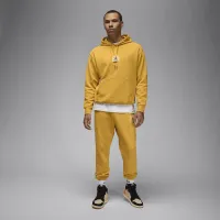 Nike Jordan Flight Fleece мужские Washed Pullover Толстовка с капюшоном Yellow