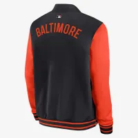 Baltimore Orioles Authentic Collection Dugout мужские Nike MLB Full-Zip Bomber Куртка цвет черный