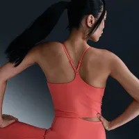 Nike Indy жіноча Light-Support Padded Sports Bra Tank Orange