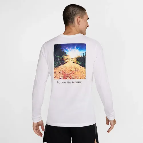 Nike Trail чоловічі Dri-FIT Long-Sleeve Running футболка колір білий