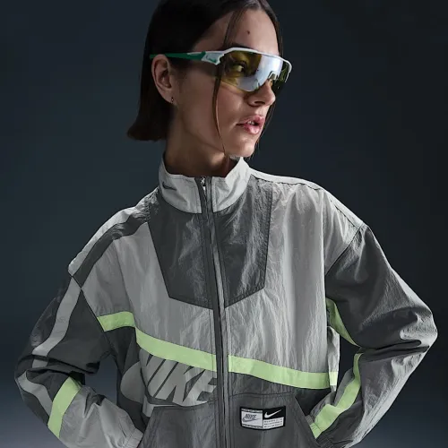 Nike Sportswear женская оверсайз Woven Куртка цвет серый