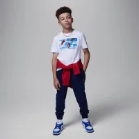 Nike Jordan Big детские In Flight футболка цвет белый