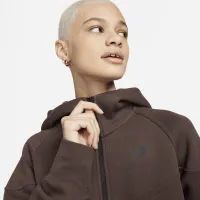 Nike Sportswear Tech Fleece Windrunner жіноча Full-Zip Толстовка з капюшоном колір коричневий