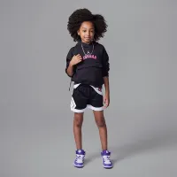 Nike Jordan Little детские Dri-FIT MJ Diamond шорты цвет черный