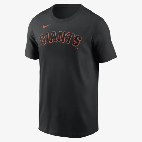 San Francisco Giants Fuse Wordmark мужские Nike MLB футболка цвет черный
