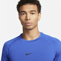 Nike Pro чоловічі Dri-FIT Slim Long-Sleeve Fitness Top блакитний
