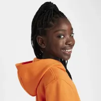 Nike Sportswear Club Fleece Big детские Pullover Толстовка с капюшоном Orange