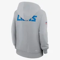 Detroit Lions Sideline женская Nike Dri-FIT NFL Pullover Толстовка с капюшоном цвет серый