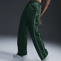 Nike Windrunner жіноча З високою талією Woven Open-Hem Pants колір зелений