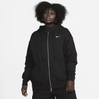 Nike Sportswear Phoenix Fleece женская оверсайз Full-Zip Толстовка с капюшоном (большие размеры) цвет черный