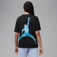 Nike Jordan жіноча Graphic футболка колір чорний