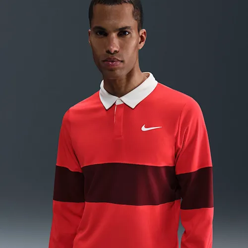NikeCourt Slam чоловічі Dri-FIT ADV Long-Sleeve Tennis Polo колір червоний