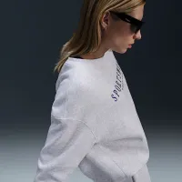Nike Sportswear Phoenix Fleece женская оверсайз Crew-Neck свитшот цвет коричневый