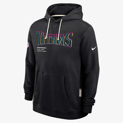 Tennessee Titans Crucial Catch Sideline чоловічі Nike Dri-FIT NFL Pullover Толстовка з капюшоном колір чорний