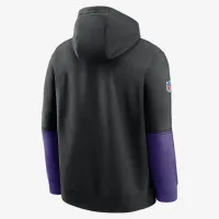 Minnesota Vikings Sideline Team Issue Club чоловічі Nike NFL Pullover Толстовка з капюшоном колір чорний