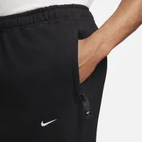 Nike Solo Swoosh мужские Open-Hem Fleece Pants цвет черный