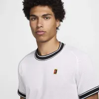 NikeCourt Heritage чоловічі Short-Sleeve Tennis Top колір білий