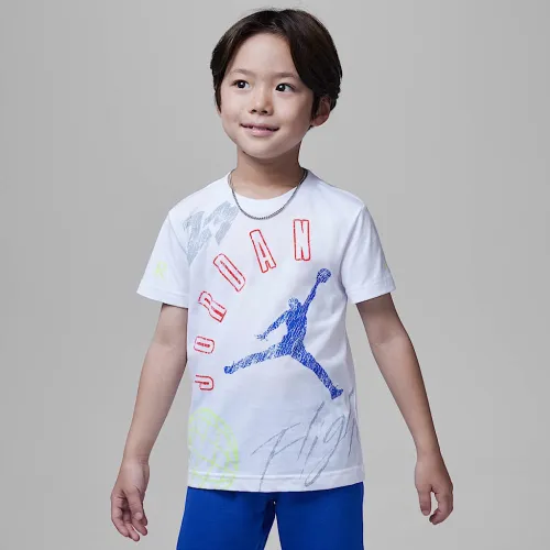 Nike Jordan Little детские Elements футболка цвет белый