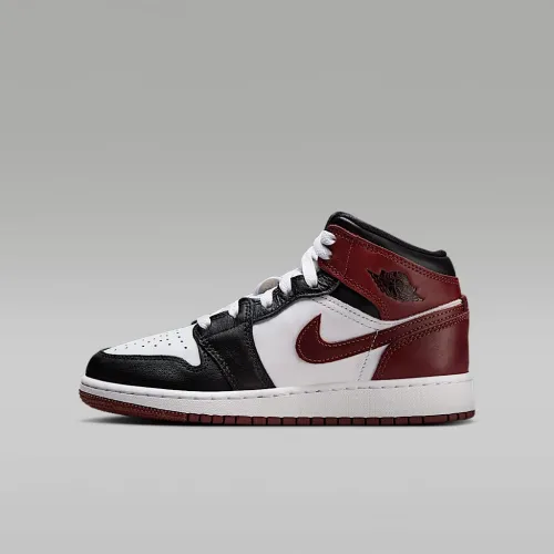 Nike Air Jordan 1 Mid SE Big дитячі Кросівки колір білий