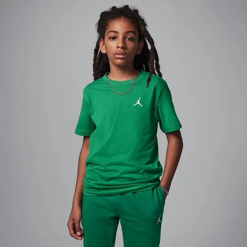 Nike Jordan Big детские Jumpman Air Embroideцвет красный футболка цвет зеленый