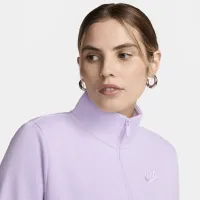 Nike Sportswear Club Fleece женская 1/2-Zip свитшот цвет фиолетовый