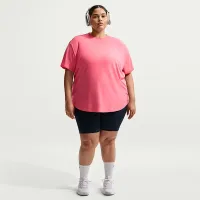Nike One Relaxed жіноча Dri-FIT Short-Sleeve Top (великі розміри) Pink