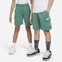 Nike Sportswear Club Fleece Big детские Cargo шорты цвет зеленый