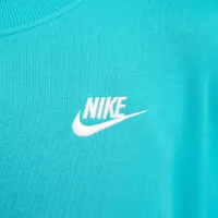 Nike Sportswear Club Fleece Big детские оверсайз свитшот цвет зеленый