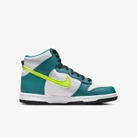 Nike Dunk High Big детские Кроссовки цвет белый