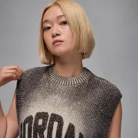 Nike Jordan Flight жіноча Knit Vest колір чорний
