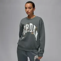 Nike Jordan Brooklyn Fleece женская Realtree Crew-Neck свитшот цвет серый