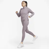 Nike Swift Element жіноча UV Protection 1/4-Zip Running Top колір фіолетовий