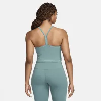 Nike One Fitted жіноча Dri-FIT Cropped Tank Top колір зелений