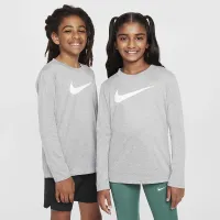Nike Legend Big дитячі Dri-FIT Long-Sleeve футболка колір сірий
