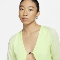 Nike Sportswear женская Long-Sleeve Knit Cardigan Yellow