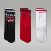 Nike Jordan Big детские Varsity Jersey Crew носки (3 пары) цвет черный