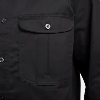 Nike SB Tanglin Woven Skate Button-Up Long-SleeveTop колір чорний
