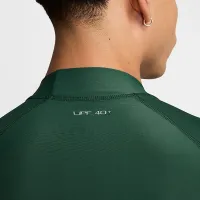 Nike Swim цвет белыйwater мужские Long-Sleeve Rashguard цвет зеленый