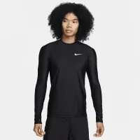 Nike Swim колір білийwater чоловічі Long-Sleeve Rashguard колір чорний