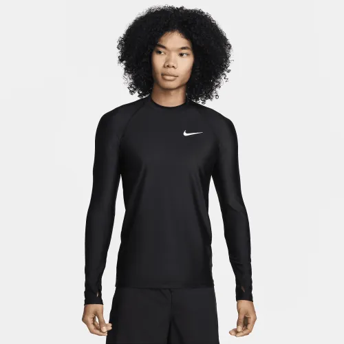 Nike Swim колір білийwater чоловічі Long-Sleeve Rashguard колір чорний