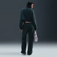 Nike Sportswear Phoenix Fleece женская Straight-Leg Sweatpants цвет зеленый