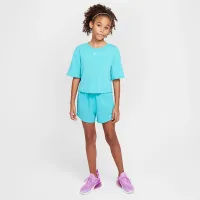 Nike One Big дитячі (Girls') Dri-FIT З високою талією Woven тренувальні шорти колір зелений