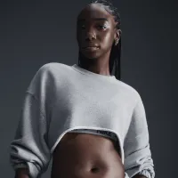Nike Sportswear женская оверсайз French Terry Shrug цвет серый