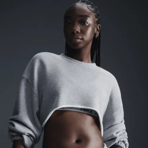 Nike Sportswear женская оверсайз French Terry Shrug цвет серый