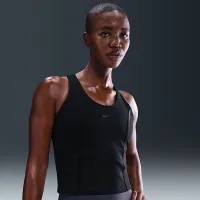 Nike One Fitted жіноча Dri-FIT Tank Top колір чорний