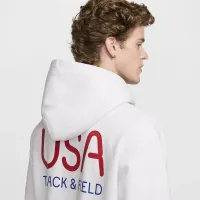 USA Solo Swoosh чоловічі Nike Full-Zip Толстовка з капюшоном колір коричневий