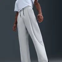 Nike Tech чоловічі Color-Block Open-Hem Fleece Pants колір сірий