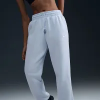 Nike Sportswear Phoenix Fleece женская С высокой Талией оверсайз Sweatpants синий