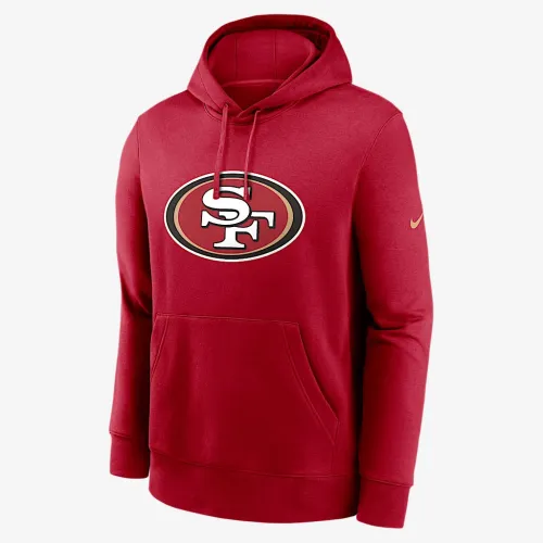 San Francisco 49ers мужские Nike NFL Pullover Толстовка с капюшоном цвет красный
