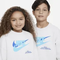 Nike Sportswear Icon Fleece Big детские оверсайз свитшот цвет коричневый